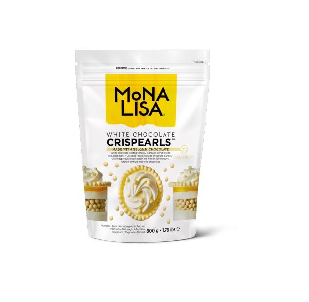 Callebaut Crispearls Beyaz Çikolata İncileri 800 Gr