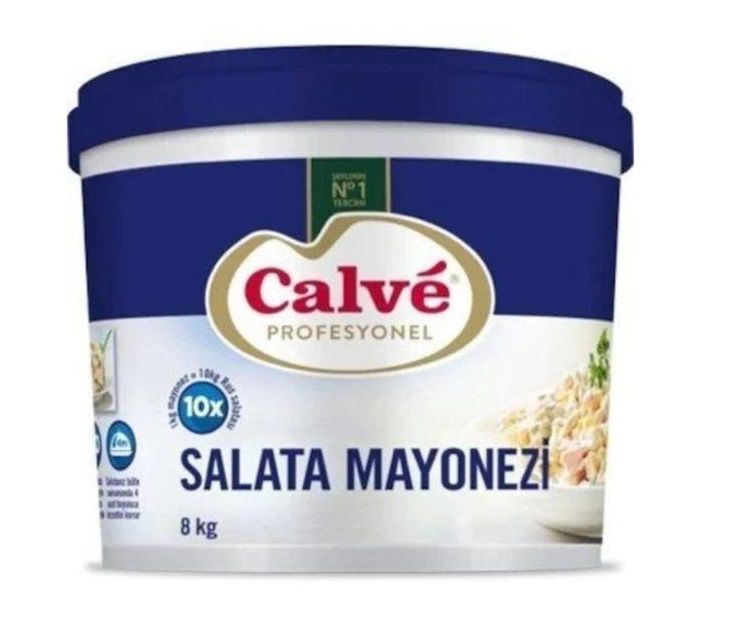 Calve Isıya Dayanıklı Kova Mayonez 8 Kg