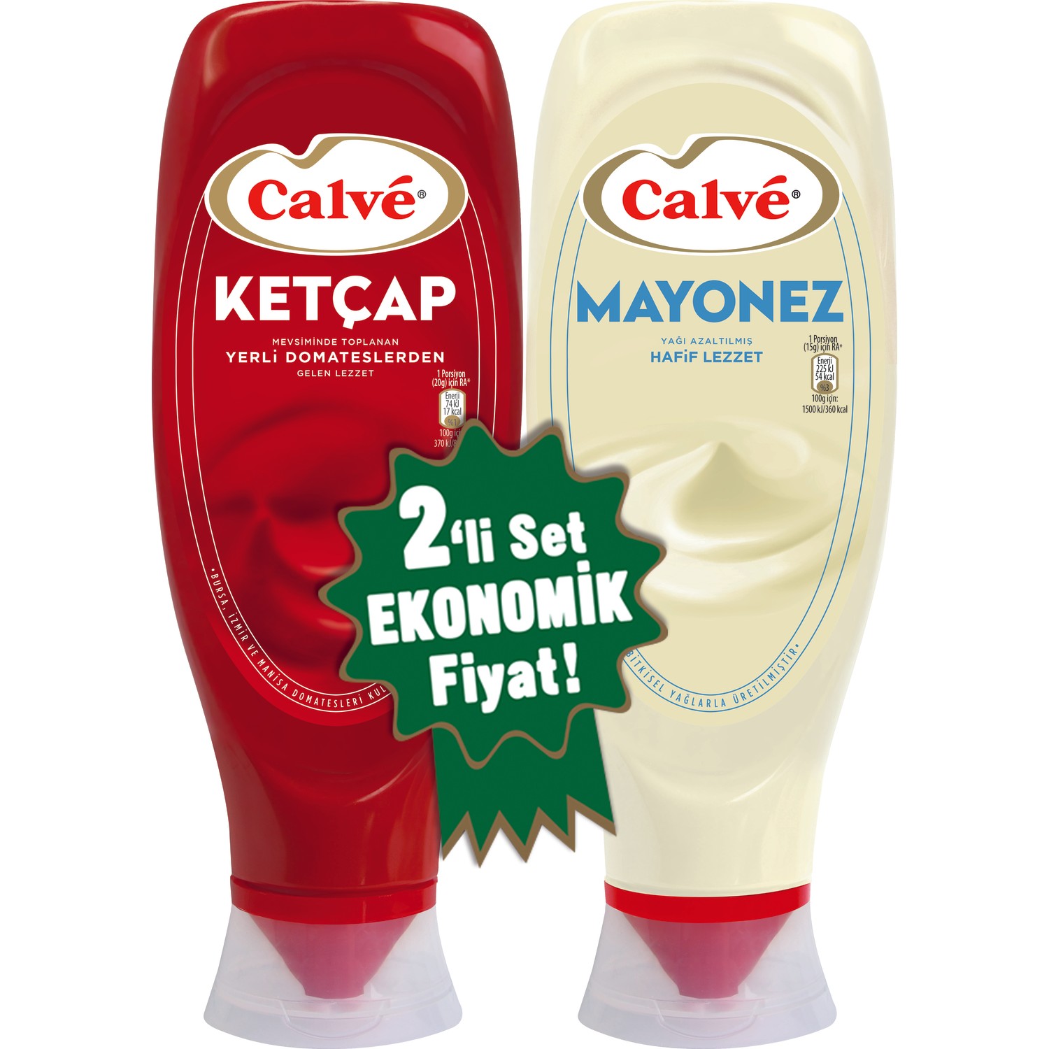 Calve Ketçap 600 Gr + Mayonez 540 Gr