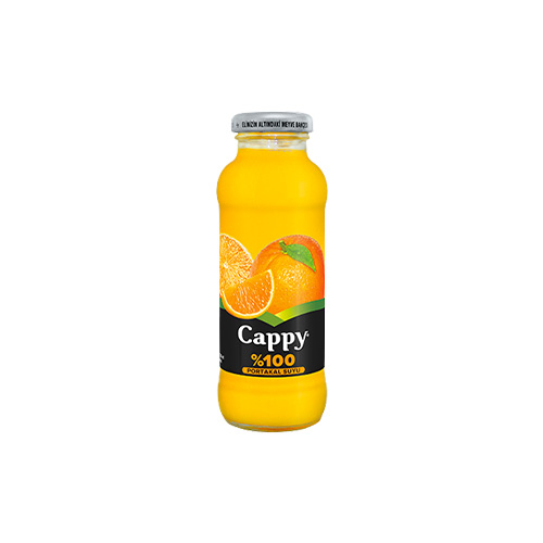Cappy %100 Portakal Cam Şişe (250 ml)