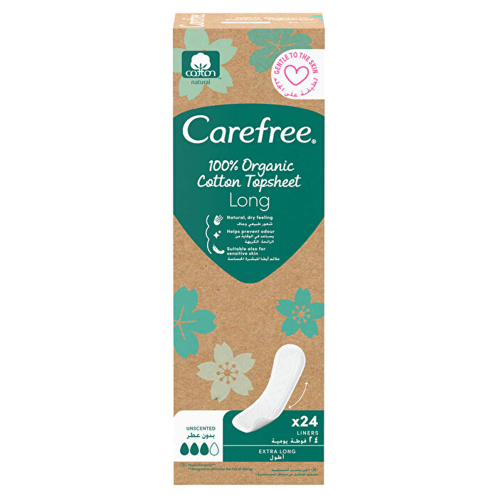 Carefree Organik Günlük Ped 24'lü Uzun