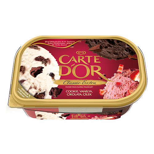 Carte d'Or Classic Extra Çilek Çikolata Cookie (850 ml)