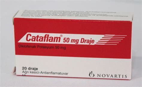 Novartis İlaç Cataflam Ağrı Kesici 50 mg 20 Draje