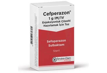 Menarini İlaç Cefperazon 1 g/1 g IM/IV 1 Flakon