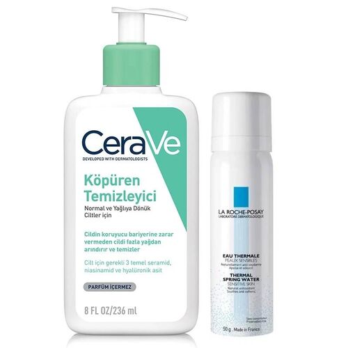 CeraVe Köpüren Temizleyici 236 ml + Termal Su 50 ml HEDİYE