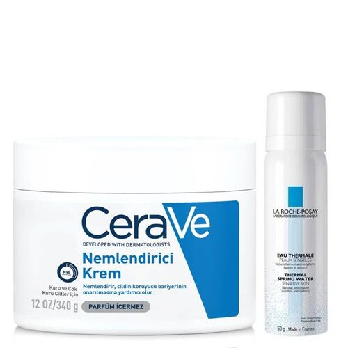CeraVe Nemlendirici Krem 340 g + Termal Su 50 ml HEDİYE