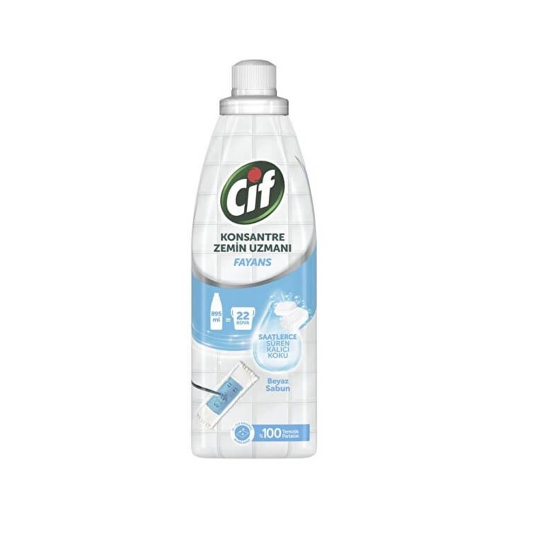 Cif Konsantre Zemin Uzmanı Fayans Beyaz Sabun 895 Ml