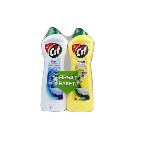 Cif Krem Amonyak ve Limon 750 Ml + 750 Ml