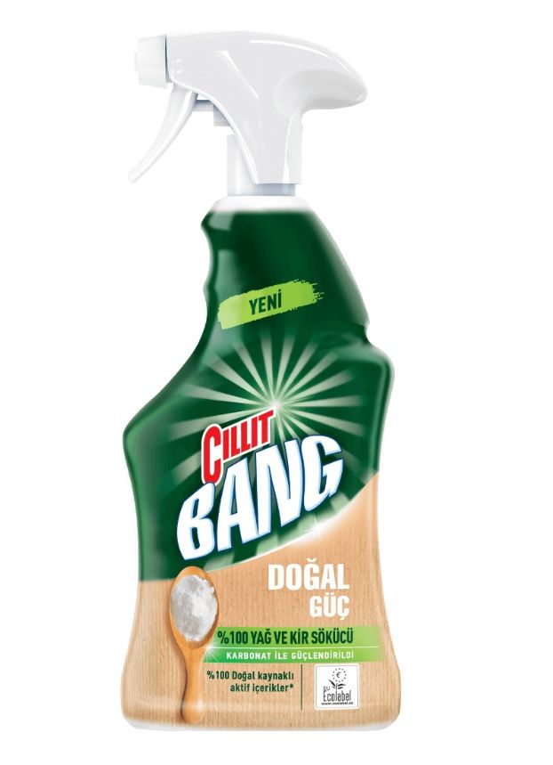 Cillit Bang Doğal Güç %100 Mutfak Spreyi Yağ ve Kireç Sökücü 750 Ml