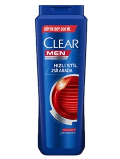 Clear Men Hızlı Stil 2Si1 Arada Şampuan 600 Ml