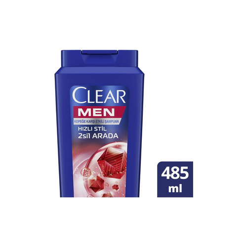 Clear Men Samp. Hızlı Stıl 2Sı1 Arada 485 Ml