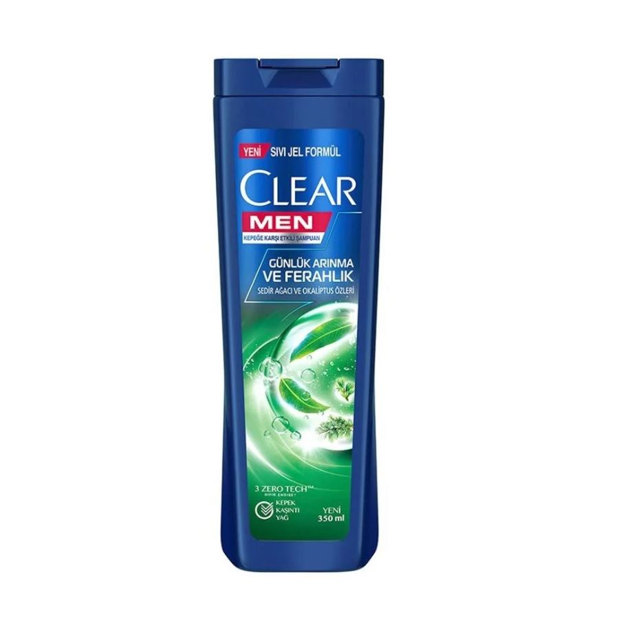 Clear Men Sedir Ağacı Ve Okaliptus Özleri Kepeğe Karşı Etkili Şampuan 350 Ml