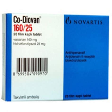 Novartis İlaç Co-Diovan 160/25 mg 28 Tablet