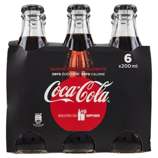 Coca Cola Cam Şekersiz 6x200 Ml