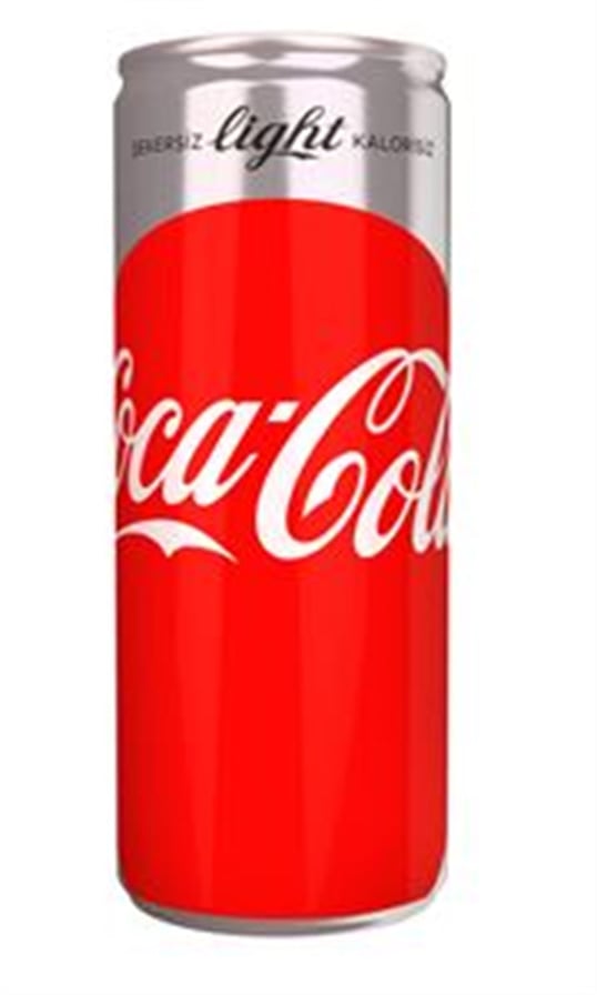 COCA COLA LIGHT 250 ML. KUTU