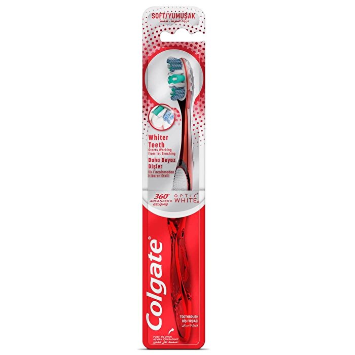Colgate 360 Gelişmiş Optik Beyaz Yumuşak Beyazlatıcı Diş Fırçası