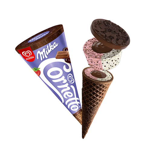 Cornetto Disc Milka (130 ml)