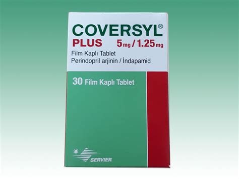 Servier İlaç Coversyl Plus 5 mg/1.25 mg 30 Tablet