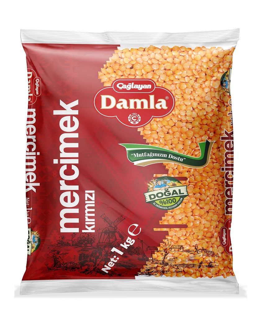 Damla Bakliyat Kırmızı Mercimek 1 Kg