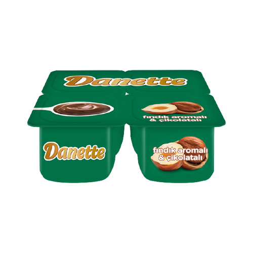 Danette Fındık & Çikolatalı Puding (4 x 100 g)