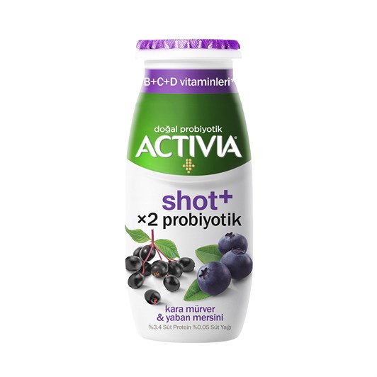 Danone Activia Probiyotik Shot + Kara Mürver&Yaban Mersinli 80 ml