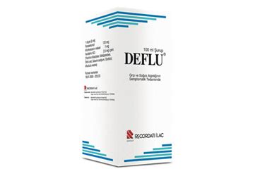Recordati İlaç Deflu Şurup 100 cc