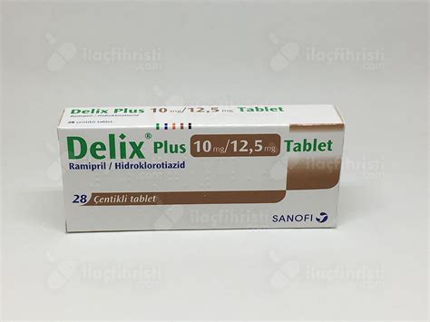 Sanofi Sağlık Ürünleri Delix Plus 10 mg/12.5 mg 28 Tablet