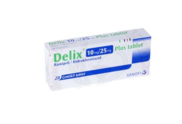 Sanofi Sağlık Ürünleri Delix Plus 10 mg/25 mg 28 Tablet
