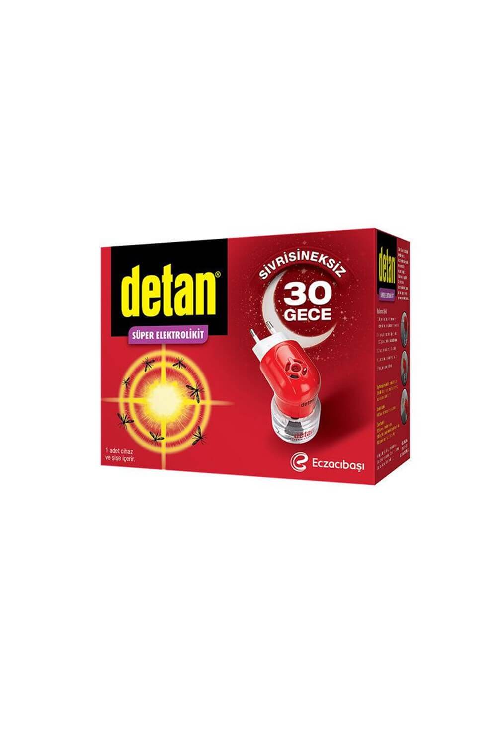 Detan Süper Elektrolikit Cihaz+Yedek 30 Gece