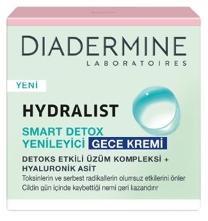 Diadermine Hydralist Smart Detox Yenileyici Gece Kremi