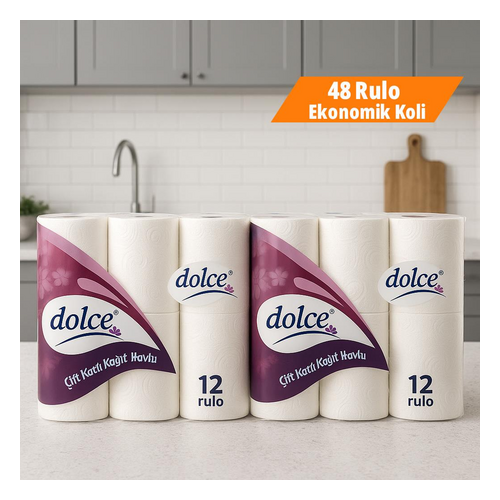 DOLCE Dev Rulo Havlu 12 Adet