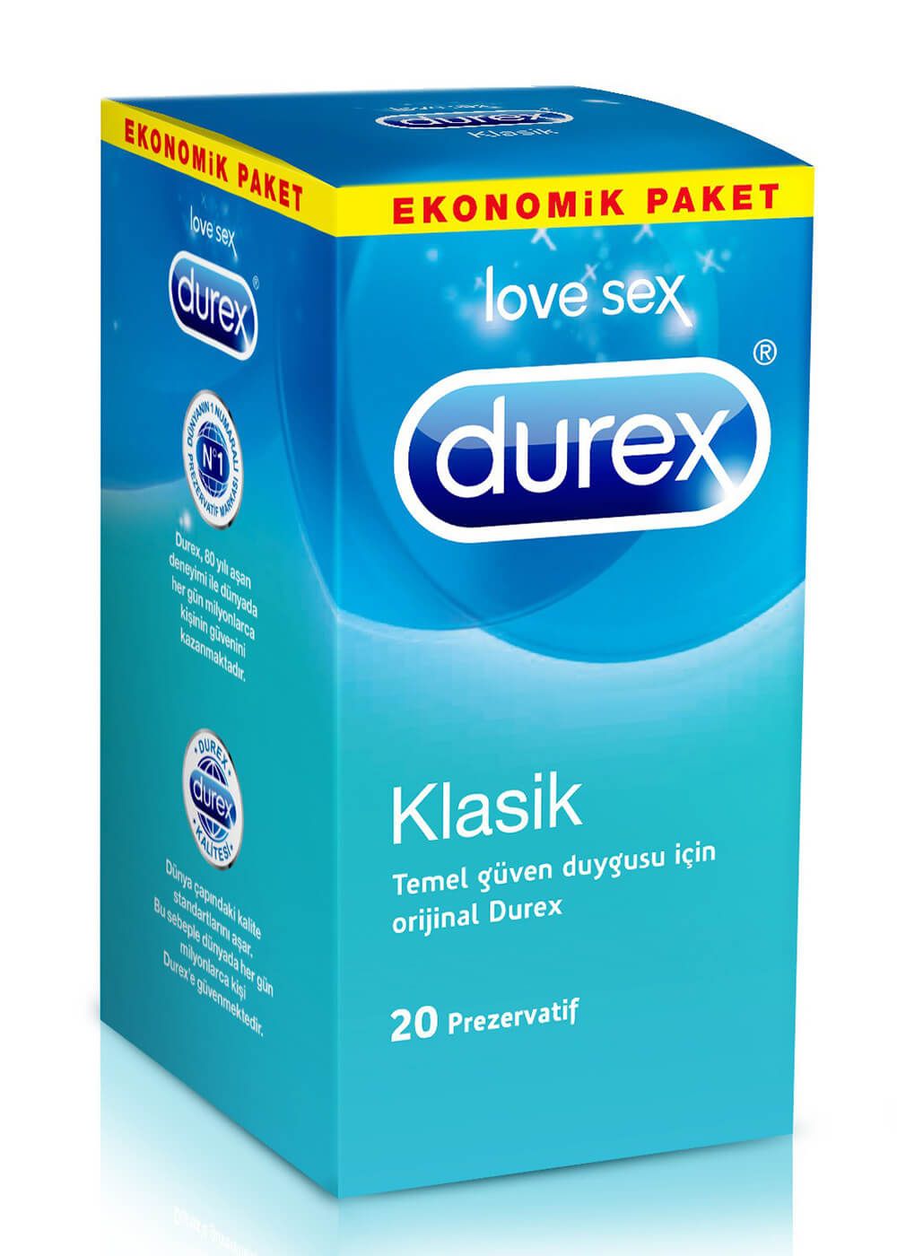 Durex Klasik 20 Adet