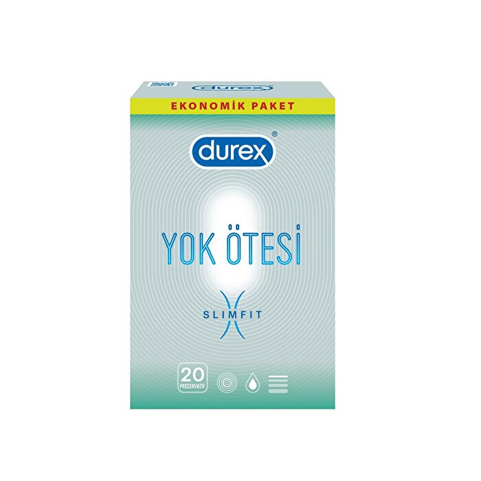 Durex Kondom Yok Ötesi Slim Fit 20'li
