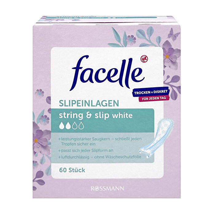 Facelle Günlük Ped String Slip Beyaz 60'lı