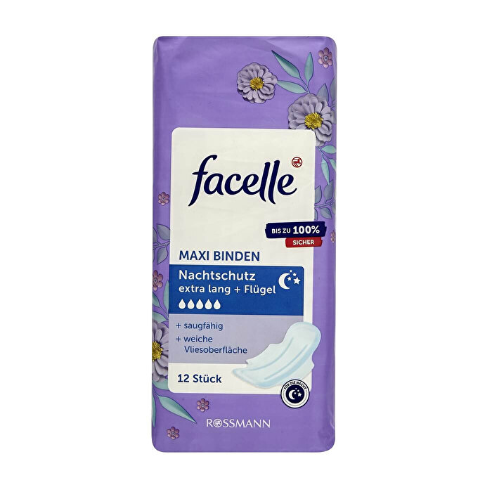 Facelle Ped Maxi Kanatlı Gece Koruma 12'li
