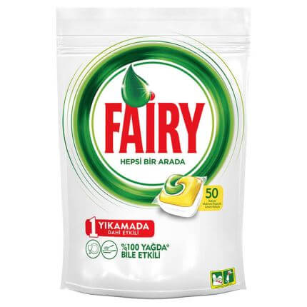 Fairy Hepsi Bir Arada Bulaşık Makinesi Kapsülü Limon 50 Adet