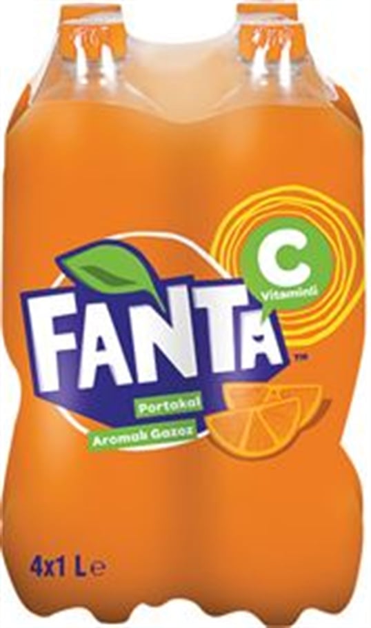 Fanta Portakal 1 Lt 4'lü