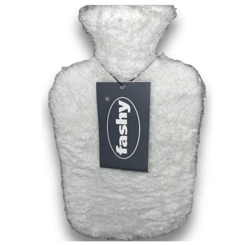 Fashy Beyaz Peluş Kılıflı Sıcak Su Torbası Termofor - 2L