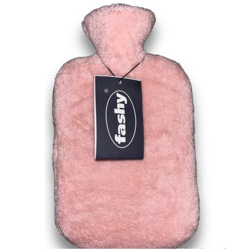 Fashy Pembe Peluş Kılıflı Sıcak Su Torbası Termofor - 2L