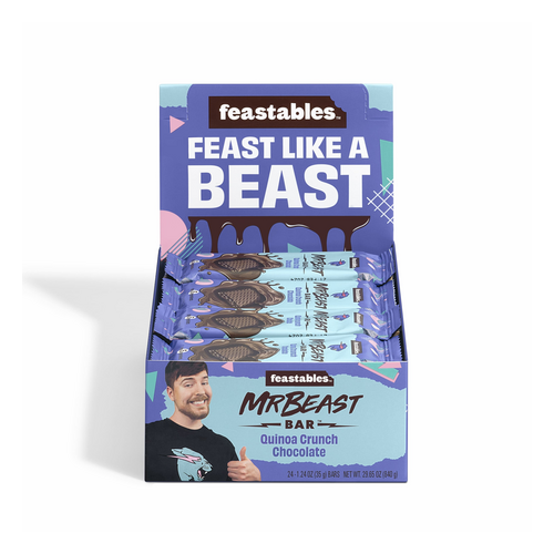 Feastables MrBeast Quinoa Crunch Flavored Chocolate Bar 1.24 oz 1 Bar