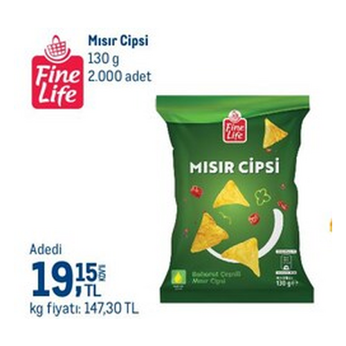 Fine Life Baharat Çeşnili Mısır Cipsi