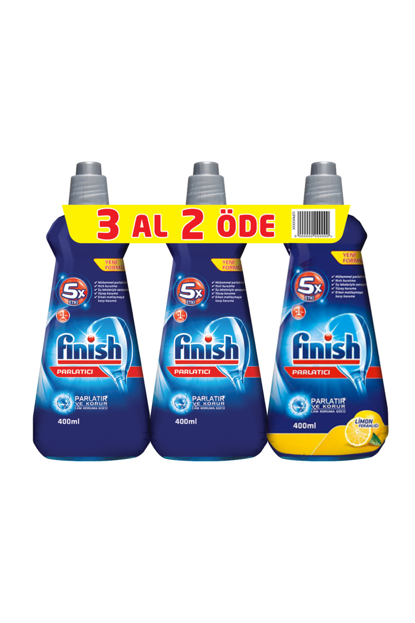 Finish Bulaşık Makinesi Parlatıcı 400 ml x 3 Adet