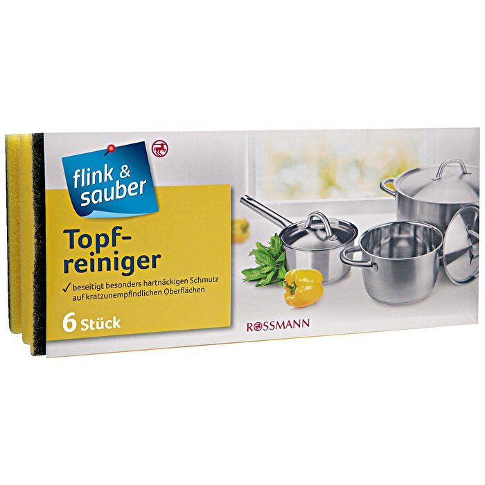 Flink & Sauber Bulaşık Süngeri 6'lı