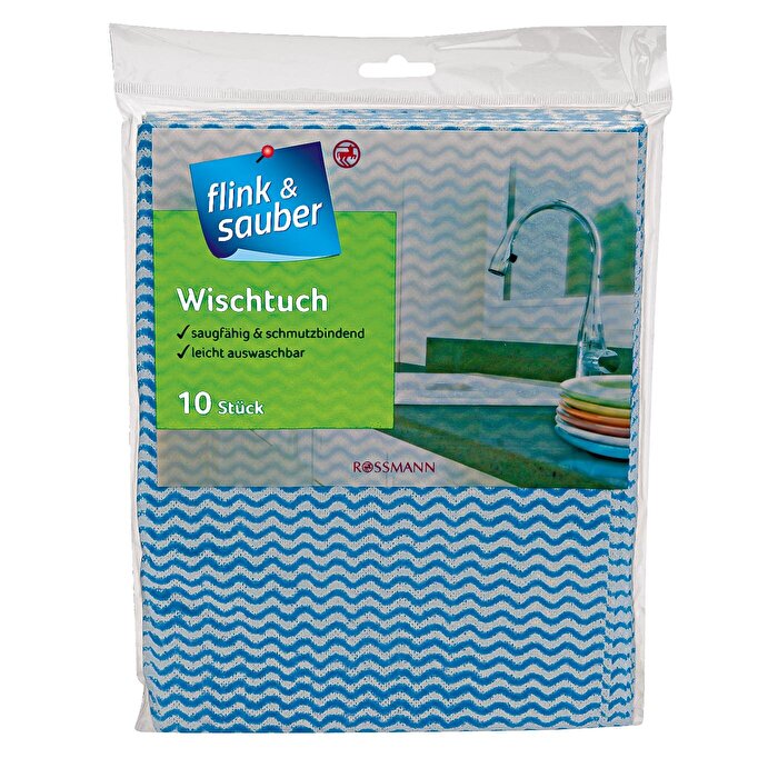Flink & Sauber Genel Temizlik Bezi 38X50cm 10'lu
