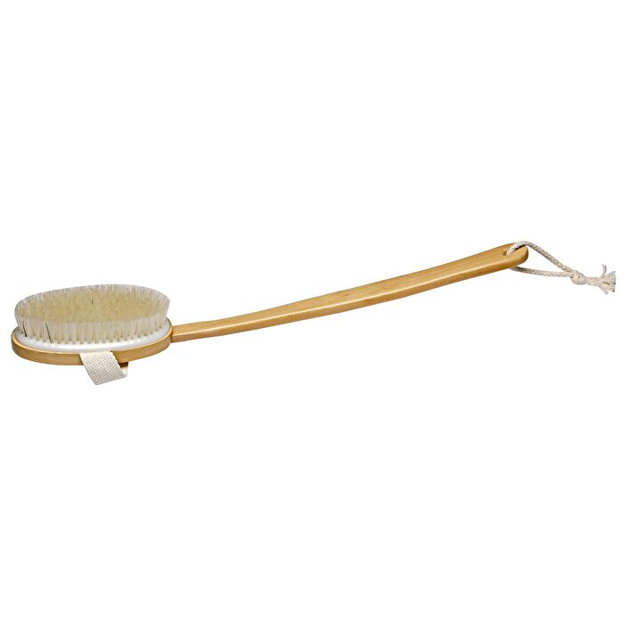 For Your Beauty Ahşap Uzun Saplı Masaj Fırçası Oval Başlı