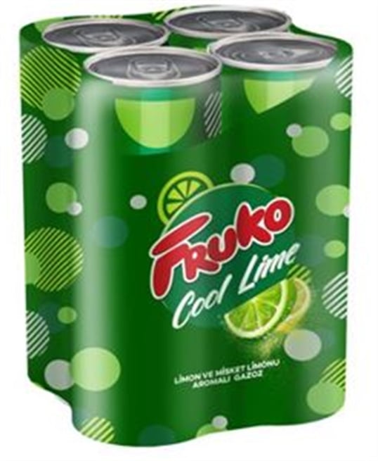 Fruko Cool Lime Kutu 250 Ml 4'lü