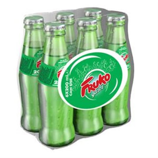 Fruko Gazoz 6x200 Ml (Cam Şişe)