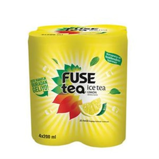 FUSE TEA SOĞUK ÇAY 4*200 ML.-LİMON (CAN) *12