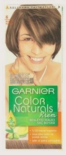 Garnier Color Naturals 6 Koyu Kumral Besleyici Kalıcı Krem Saç Boyası