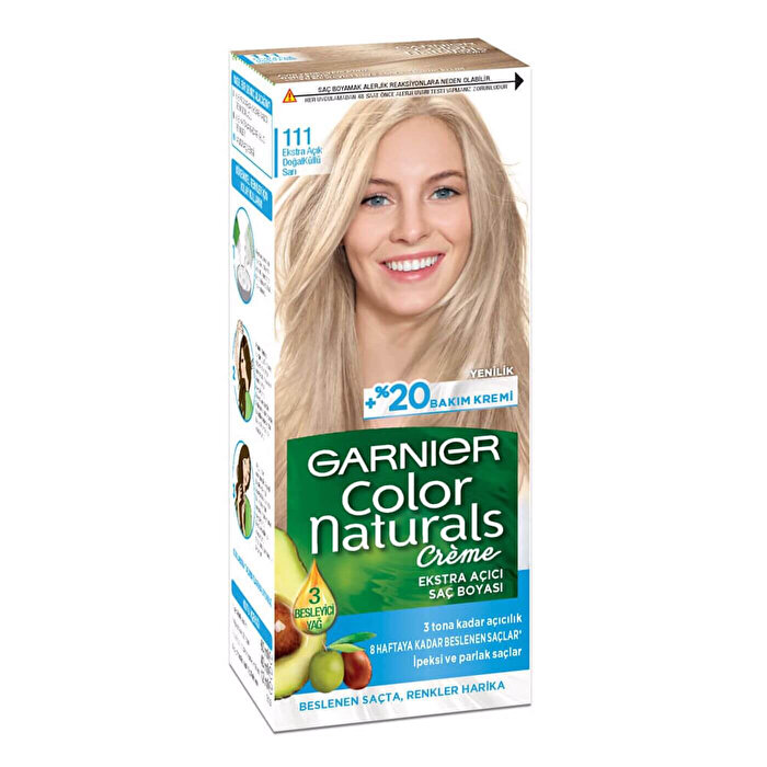 Garnier Color Naturals Saç Boyası 111 Küllü Açık Sarı 1 adet
